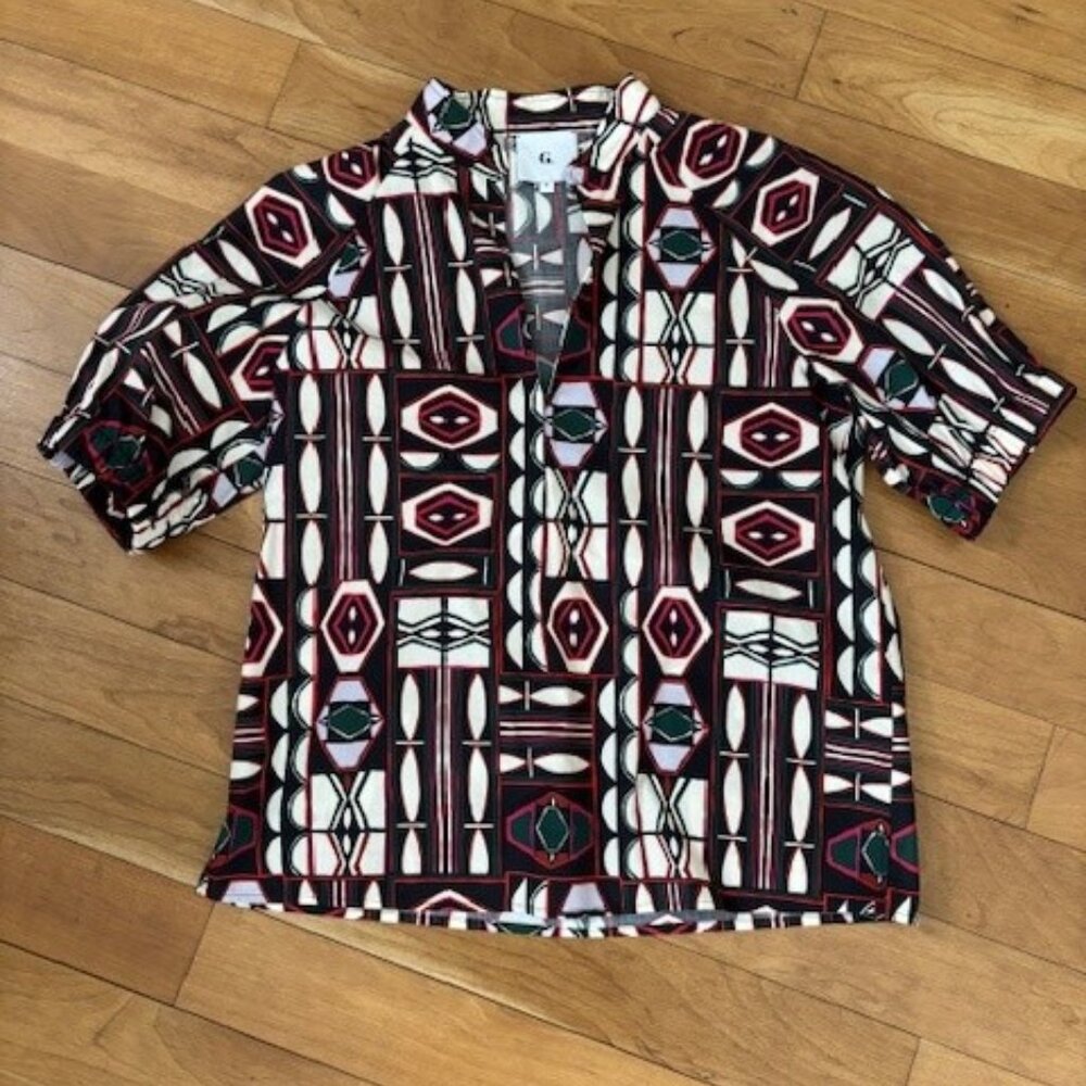 G. Label by Goop Puff Sleeve Popover Shirt
